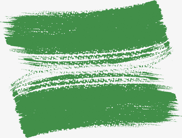 绿色油漆风标题2栏素材