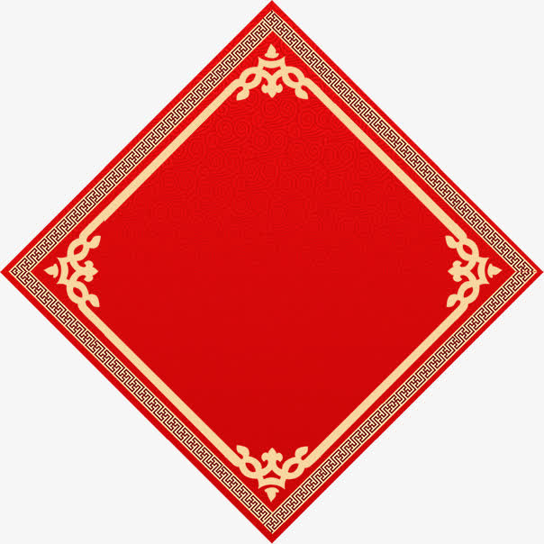 中国风贴纸红色贴纸花纹