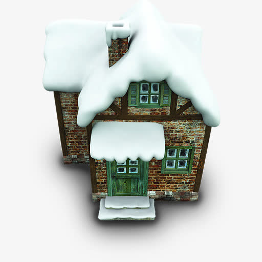 落雪的房子模型