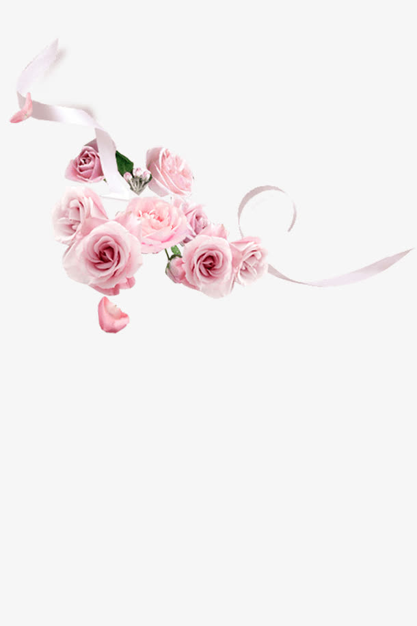 粉色玫瑰花装饰