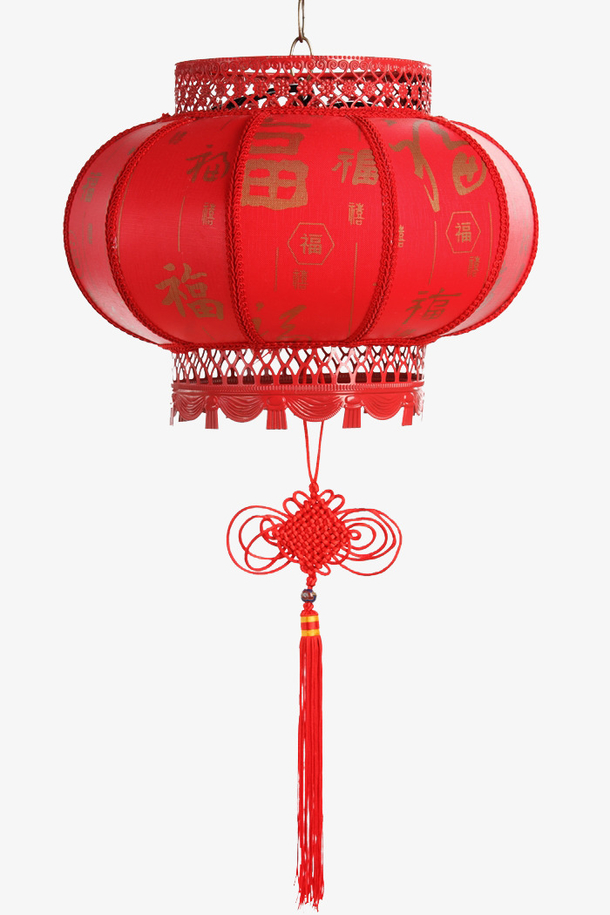 福字红色灯笼春节喜庆