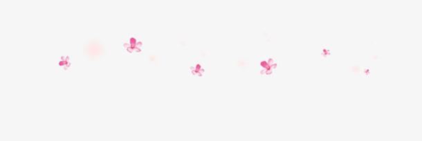 粉红花朵漂浮装饰图片