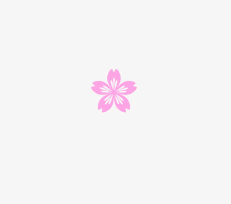 浪漫的粉色樱花矢量图