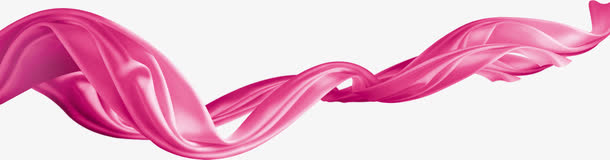 粉色漂浮彩带创意