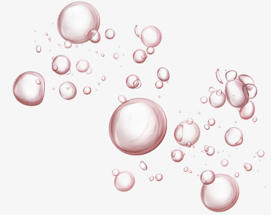 水红色气泡 水泡 png素材
