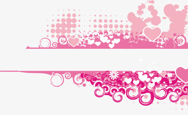 抽象几何粉色花纹底纹