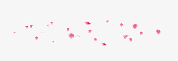 粉色花瓣海报漂浮