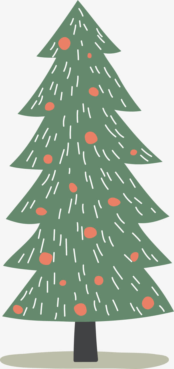 绿色圣诞树矢量