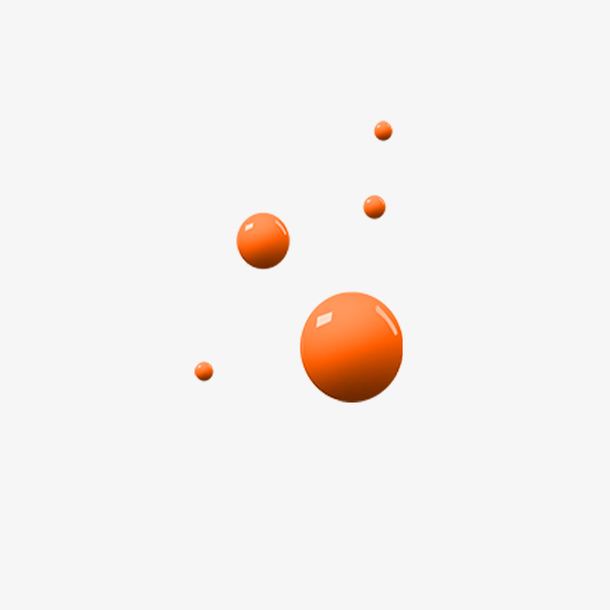 漂浮的橙色球体