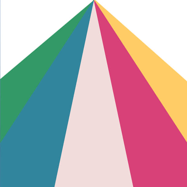 彩色三角分类图
