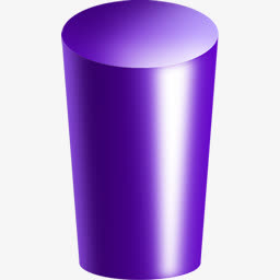 紫色的圆柱体图标