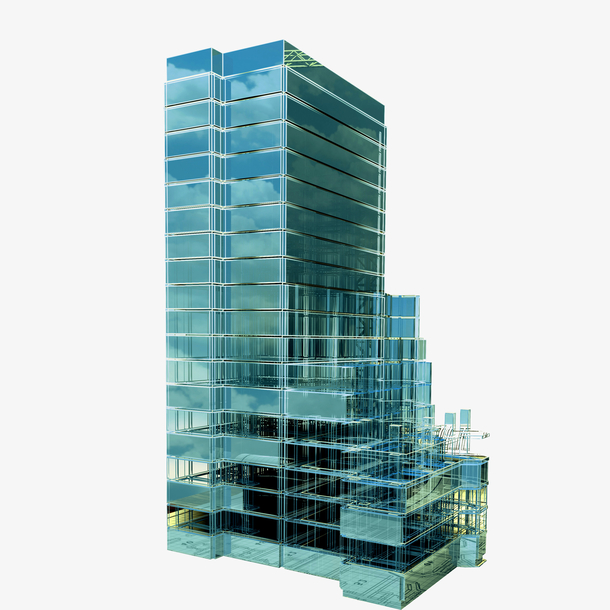 高楼框架模型素材