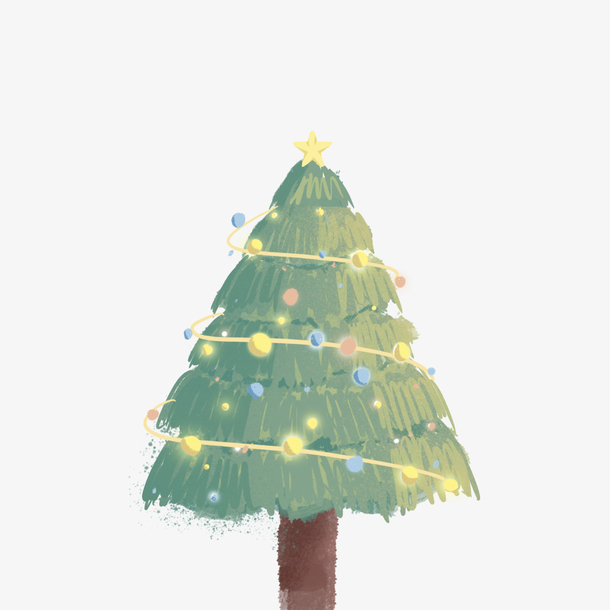 圣诞树发光元素