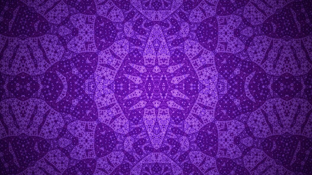3840x2160 分形 万花筒 抽象 形状 紫色壁纸 背景4k uhd 16:9