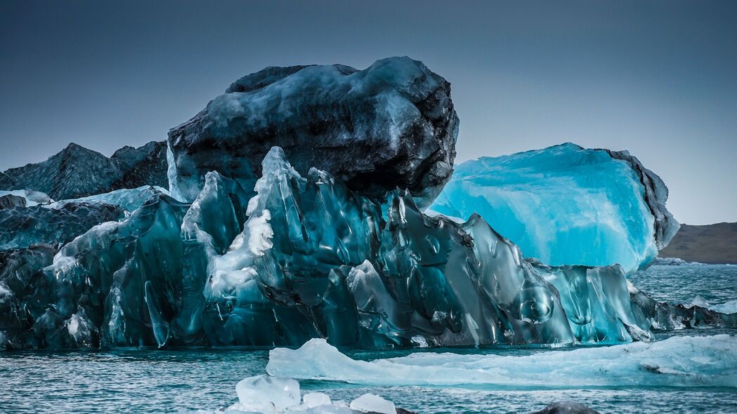 3840x2160 冰 浮雕 海 冰岛 自然壁纸 背景4k uhd 16:9