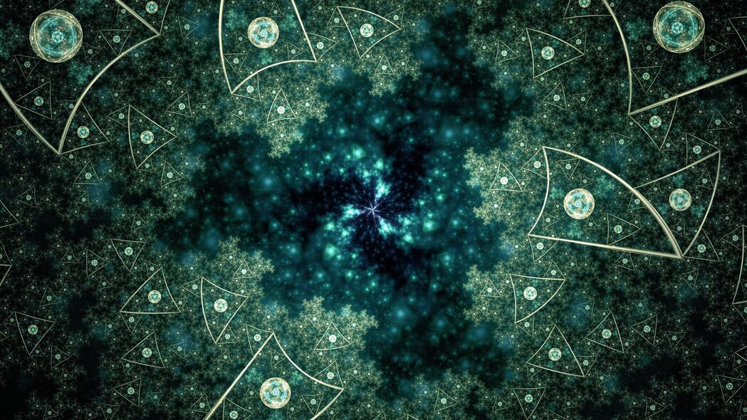 3840x2160 星星 螺旋 形状 辉光 抽象壁纸 背景4k uhd 16:9