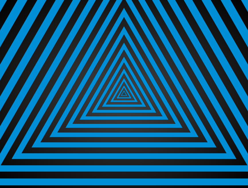 斐波那契螺旋线设计，三角形视觉错觉图素材