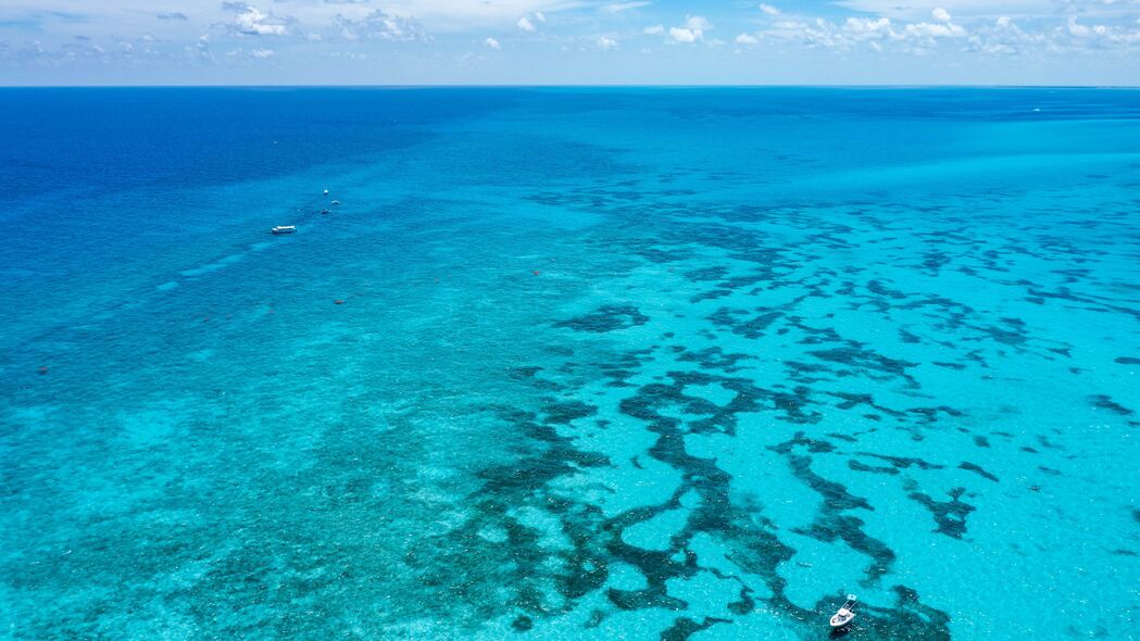 3840x2160 海洋 珊瑚 水 蓝水 船 佛罗里达壁纸 背景4k uhd 16:9