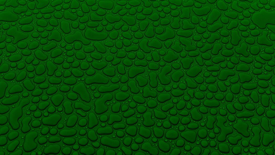 3840x2160 滴 形状 水 表面 纹理 绿色壁纸 背景4k uhd 16:9