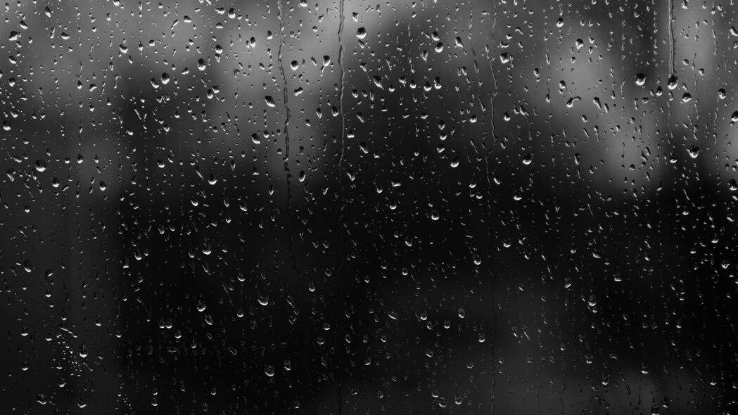 3840x2160 滴 雨 玻璃 水 深色 黑白 4k壁纸 背景图片 uhd 16:9