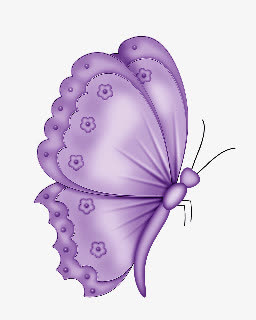 紫色手绘蝴蝶昆虫