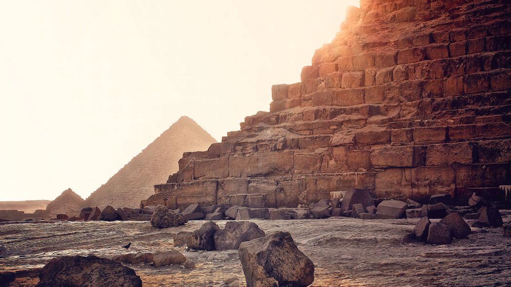 3840x2160 金字塔 石头 沙漠 埃及 4k壁纸 uhd 16:9