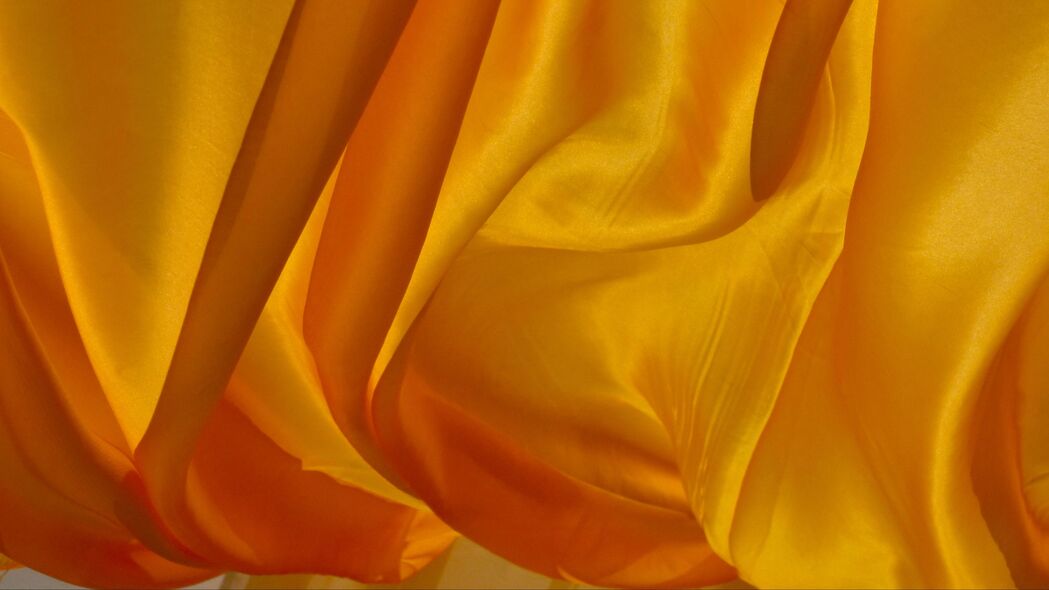 3840x2160 丝绸 织物 折叠 黄色 4k壁纸 uhd 16:9