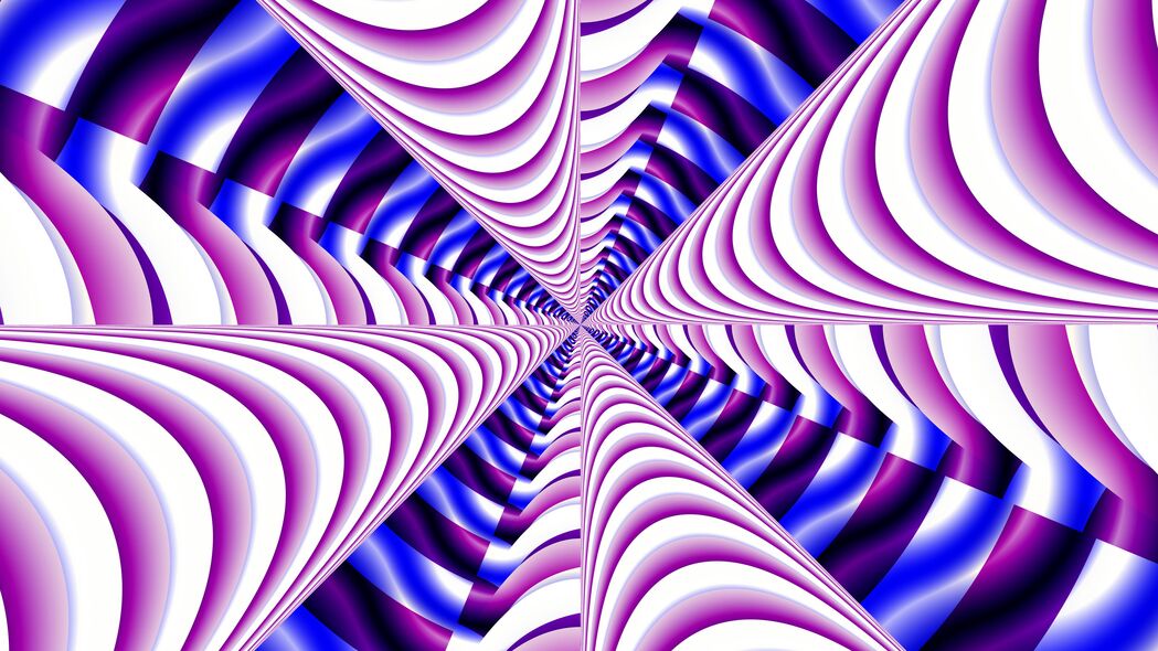 3840x2160 分形 条纹 视错觉 抽象 紫色 蓝色 4k壁纸 uhd 16:9