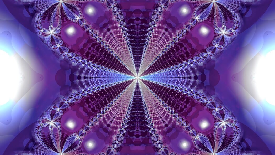3840x2160 分形 图案 形状 紫色 抽象 4k壁纸 uhd 16:9
