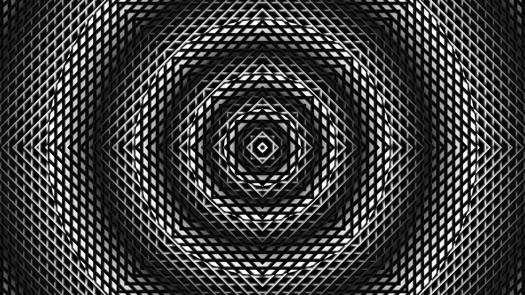 3840x2160 分形 圆形 抽象 黑白 4k壁纸 uhd 16:9