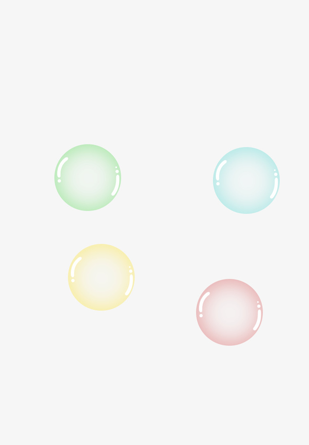 四色透明气泡