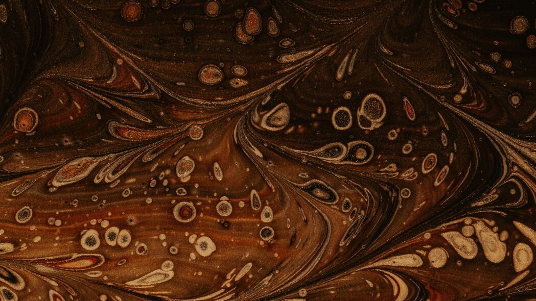 3840x2160 油漆 液体 图案 斑点 抽象 棕色 4k壁纸 uhd 16:9