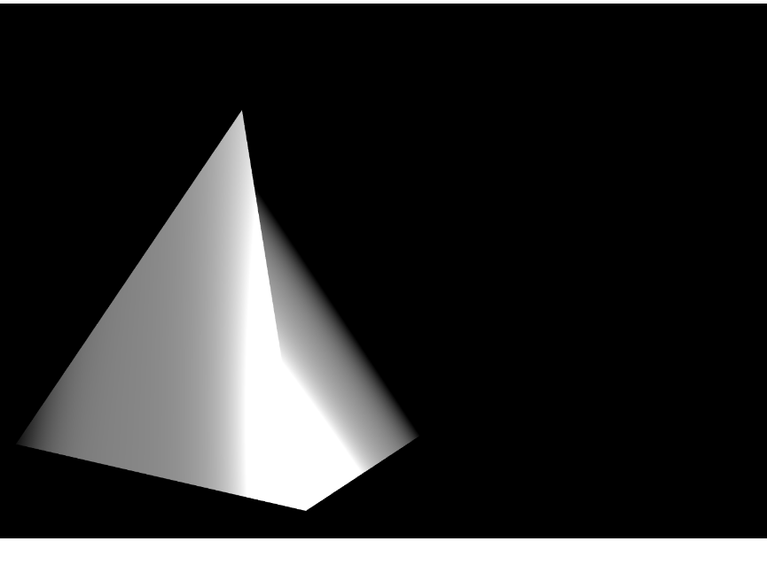 金字塔创意设计，金属立体几何旋转演示
