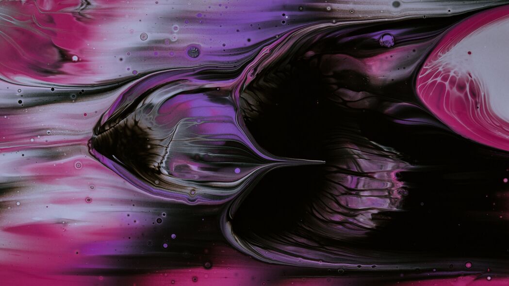 3840x2160 油漆 液体 混合 抽象 粉红色 紫色 4k壁纸 uhd 16:9