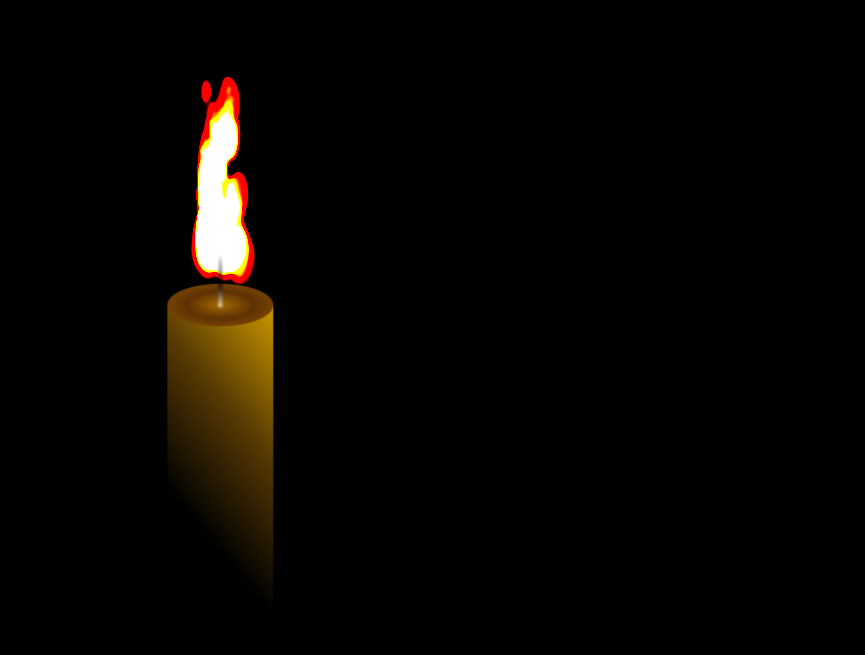 css动画实现，蜡烛火焰燃烧动画素材