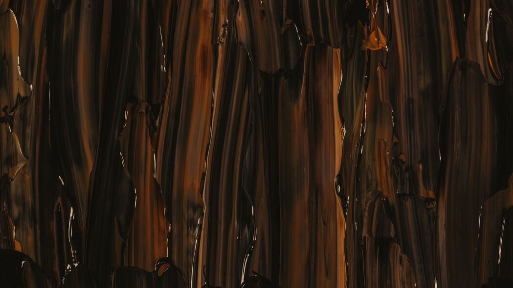 3840x2160 油漆 污渍 笔划 棕色 深色 抽象 4k壁纸 uhd 16:9