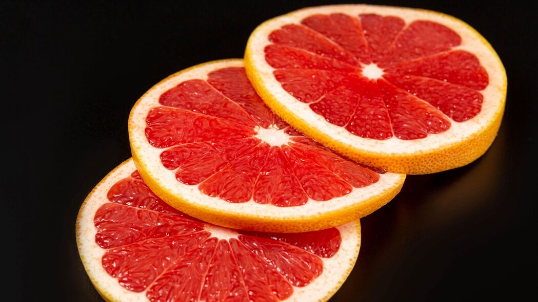 3840x2160 葡萄柚 水果 柑橘 切片 红色 4k壁纸 uhd 16:9