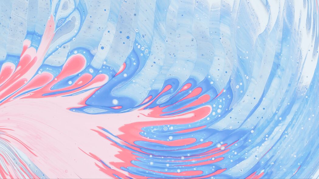 3840x2160 污渍 油漆 液体 抽象 蓝色 粉红色 4k壁纸 uhd 16:9
