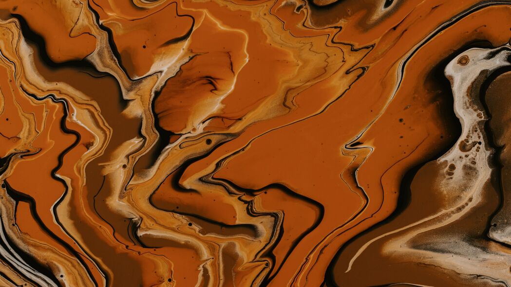 3840x2160 油漆 流体艺术 污渍 液体 条纹 棕色 4k壁纸 uhd 16:9