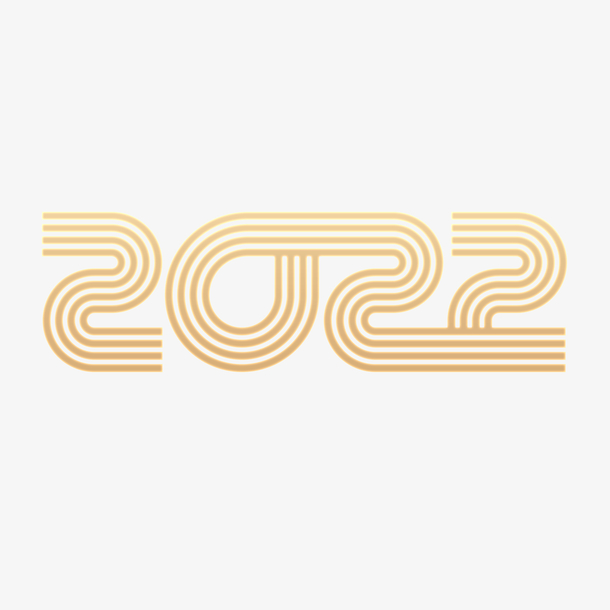 2022年字体金色