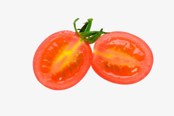 实物红色带藤樱桃番茄