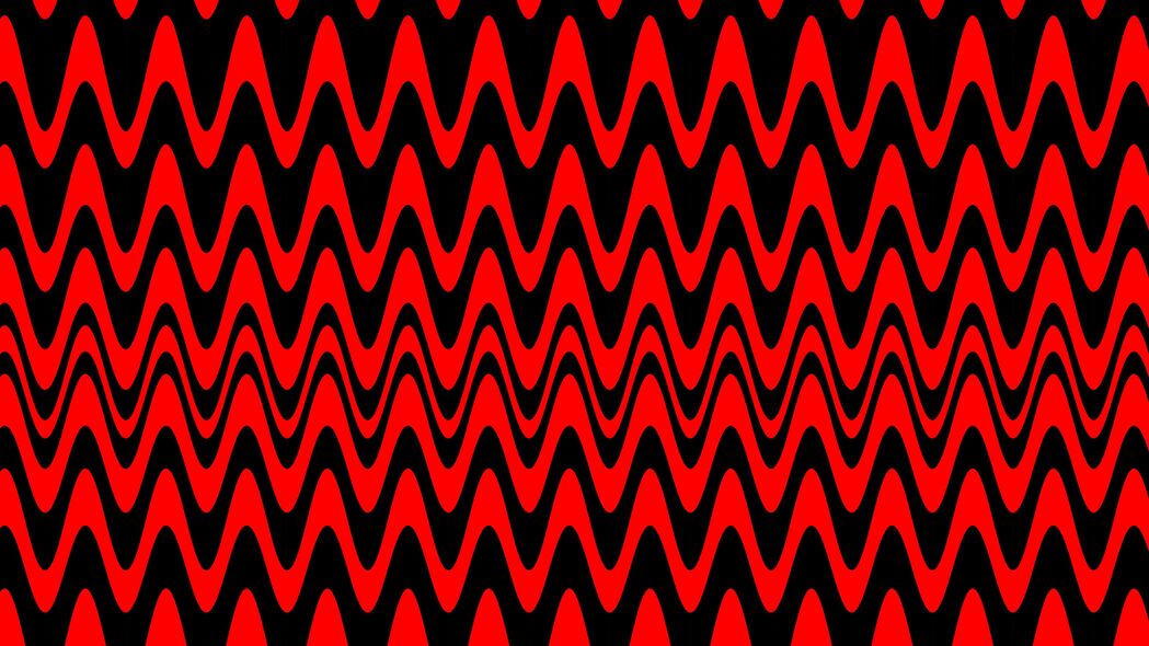 3840x2160 抽象 波浪 红色 黑色 4k壁纸 uhd 16:9