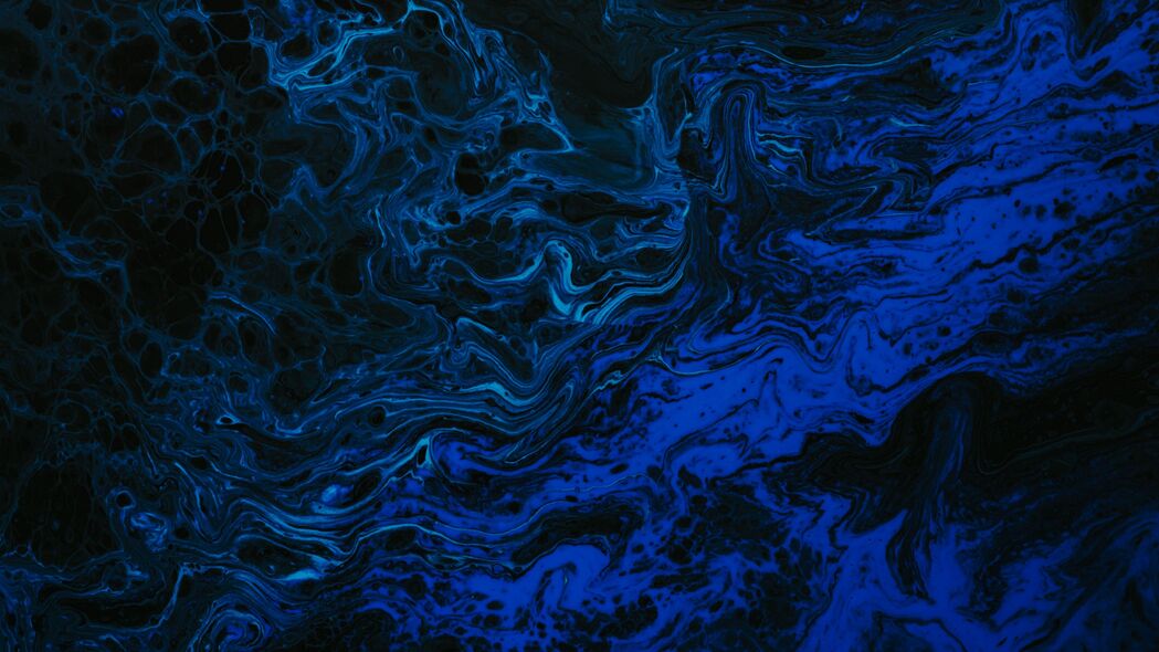 3840x2160 污渍 液体 波浪 抽象 蓝色 4k壁纸 uhd 16:9