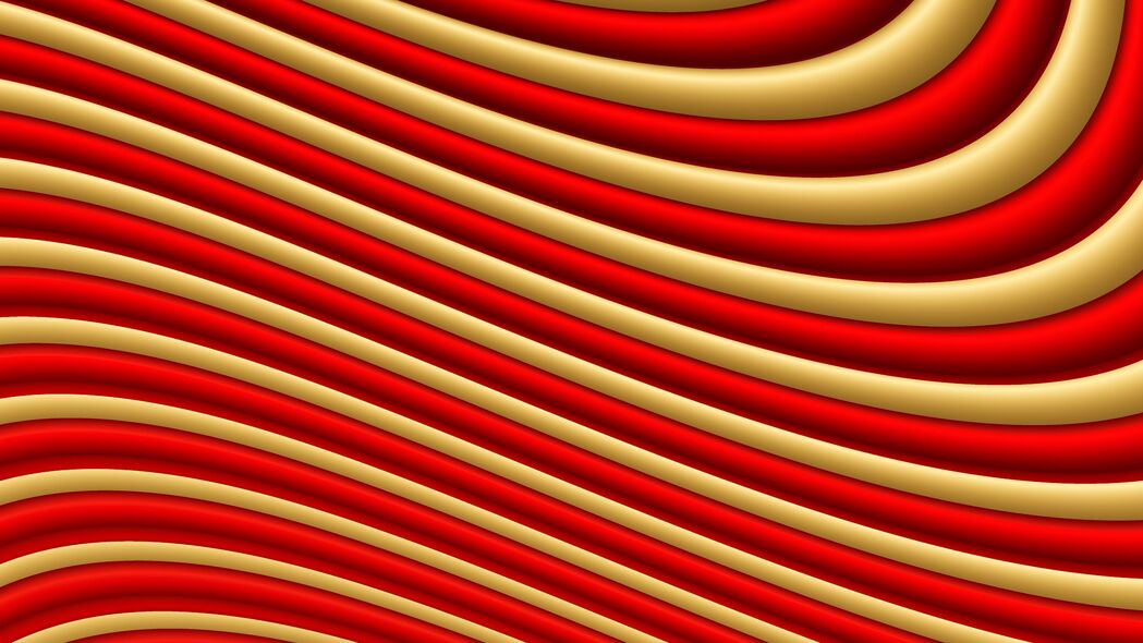3840x2160 线条 条纹 波浪形 红色 棕色 4k壁纸 uhd 16:9