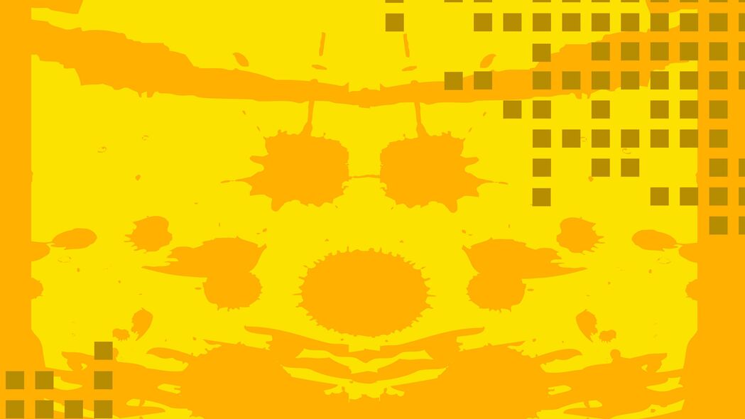 3840x2160 立方体 斑点 黄色 图案 背景 4k壁纸 uhd 16:9
