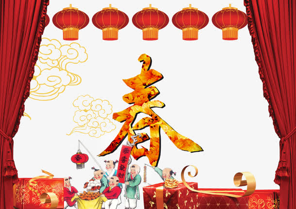 春节背景图片素材