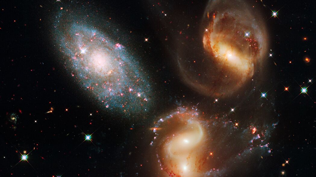 3840x2160 星系 宇宙 螺旋 恒星 星团 望远镜 哈勃 4k壁纸 uhd 16:9