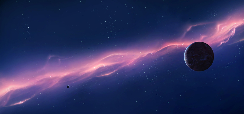 炫彩银河系背景图