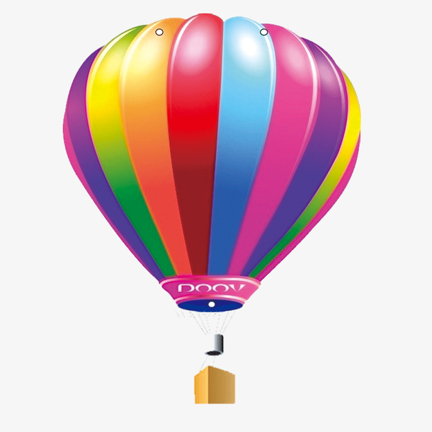 彩色热气球元素