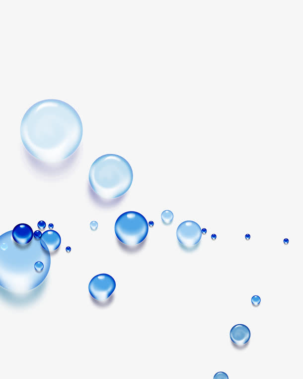 蓝色水滴图片素材